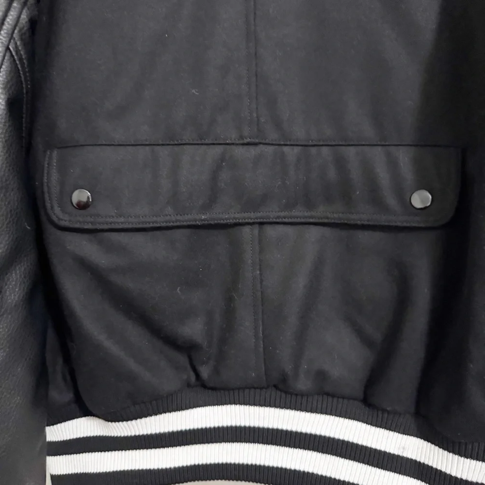 Smoke Rise Black Varsity Jacket XL